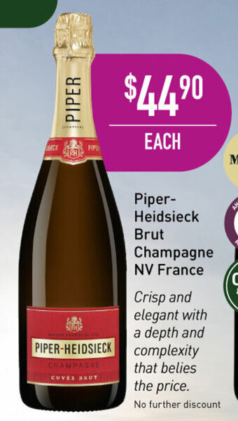 Dan Murphy's Piper-Heidsieck Brut Champagne NV France offer