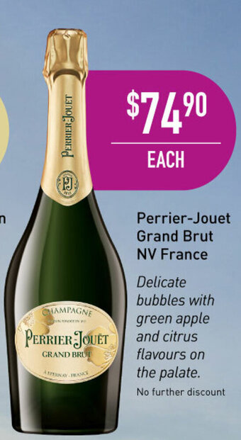 Dan Murphy's Perrier-Jouet Grand Brut NV France offer