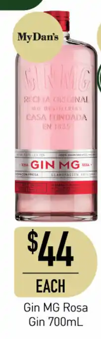 Dan Murphy's Gin MG Rosa Gin 700mL offer