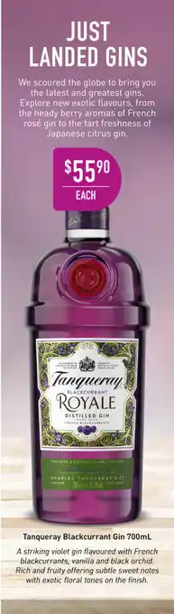 Dan Murphy's Tanqueray Blackcurrant Gin 700mL offer