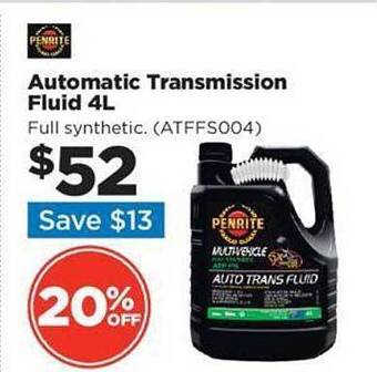 Repco Automatic transmission fluid 4l offer