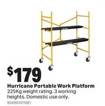 Mitre 10 Hurricane portable work platform offer