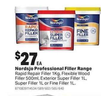 Mitre 10 Nordsjo professional filler range offer