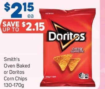 Foodland Smith's Oven Baked or Doritos Corn Chips offer