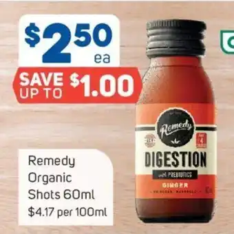 Foodland Remedy Organic Shots 60 ml offer