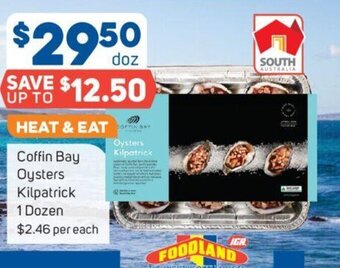 Foodland Coffin Bay Oysters Kilpatrick 1 Dozen offer