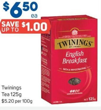 Foodland Twinings Tea 125g offer
