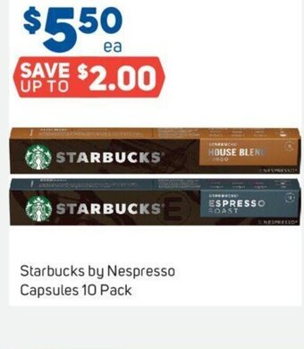 Foodland Starbucks by Nespresso Capsules 10 Pack offer