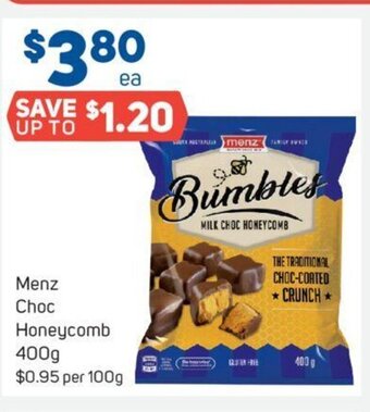 Foodland Menz Choc Honeycomb 400g offer