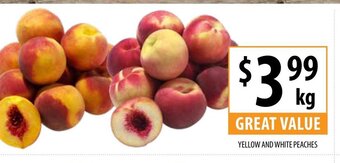 Yellow And White Peaches