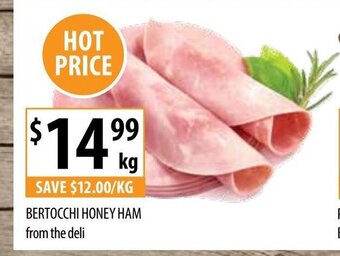 Supabarn Bertocchi Honey Ham From The Deli offer