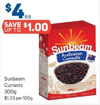 Foodland Sunbeam Currants 300g offer