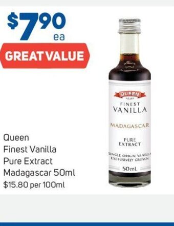 Foodland Queen Finest Vanilla Pure Extract Madagascar 50ml offer