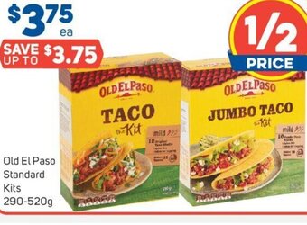 Foodland Old el Paso Standard Kits 290-520g offer