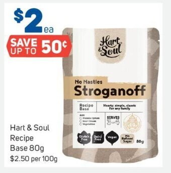 Foodland Hart & Soul Recipe Base 80g offer