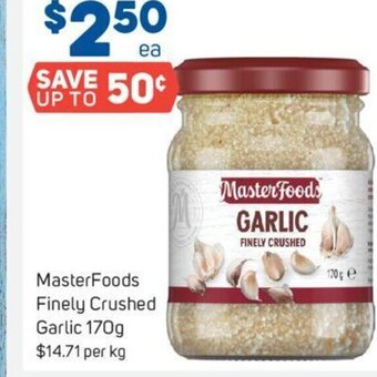 Foodland MasterFoods Finely Crushed Garlic 170g offer