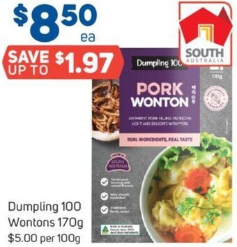Foodland Dumpling 100 Wontons 170g offer