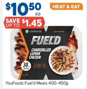 Foodland YouFoodz Fuel'd Meals 400-450g offer