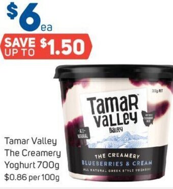 Foodland Tamar Valley The Creamery Yoghurt 700g offer