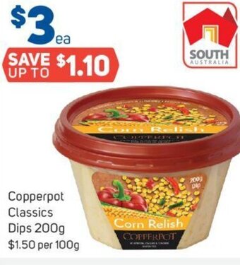 Foodland Copperpot Classics Dips 200g offer