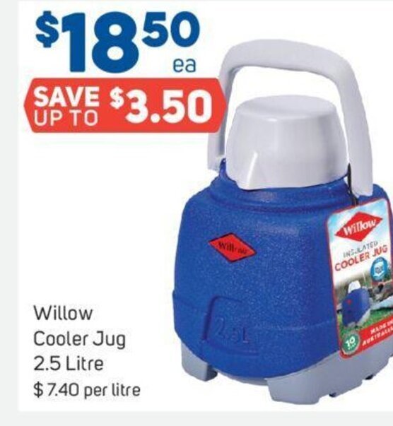 Willow Cooler Jug 2.5 Litre offer at Foodland