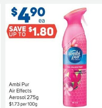 Foodland Ambi Pur Air Effects Aerosol 275g offer