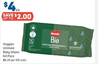 Foodland Huggies Ultimate Baby Wipes 64 Pack offer