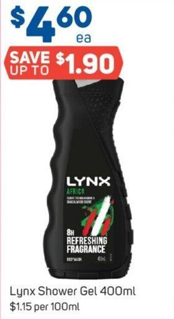 Foodland Lynx Shower Gel 400ml offer