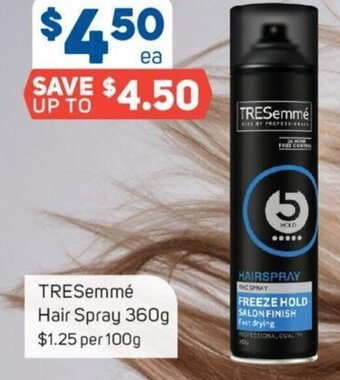 Foodland TRESemmé Hair Spray 360g offer