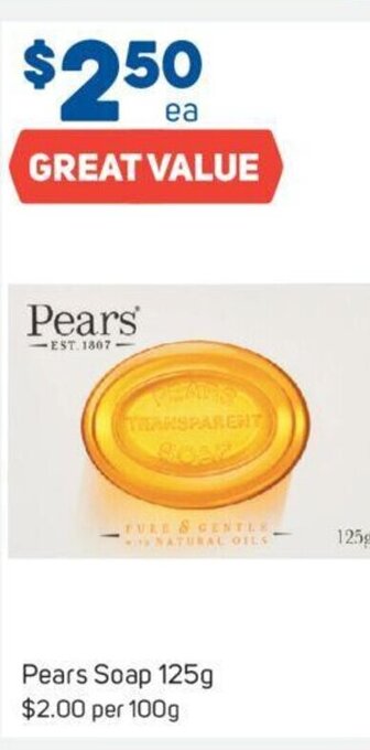 Foodland Pears Soap 125g offer