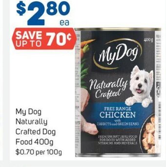 Foodland My Dog Naturally Crafted Dog Food 400g offer