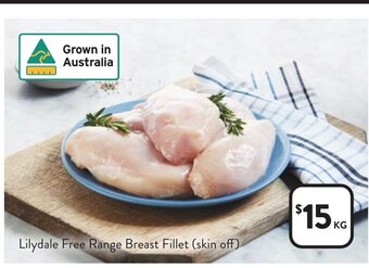 Foodworks Lilydale Free Range Breast Fillet offer