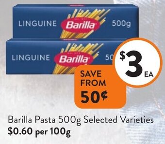Foodworks Barilla Pasta 500g offer