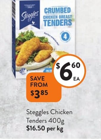 Foodworks Steggles Chicken Tenders 400g offer