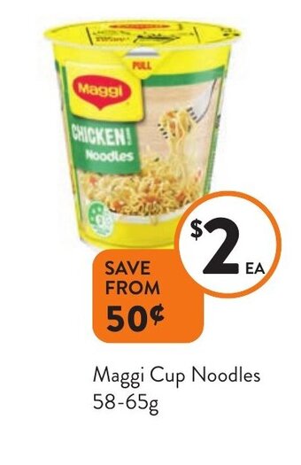 Foodworks Maggi Cup Noodles offer