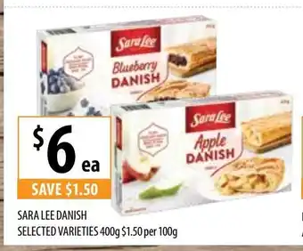 Supabarn Sara lee Danish Selected Varieties offer