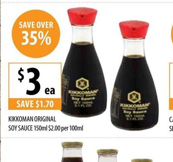 Supabarn Kikkoman Original Soy Sauce 150ml offer