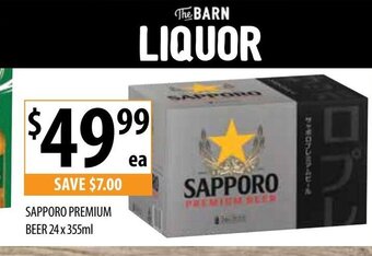 Supabarn Sapporo Premium Beer offer