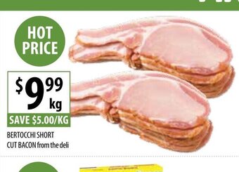 Supabarn Bertocchi Short Cut Bacon offer