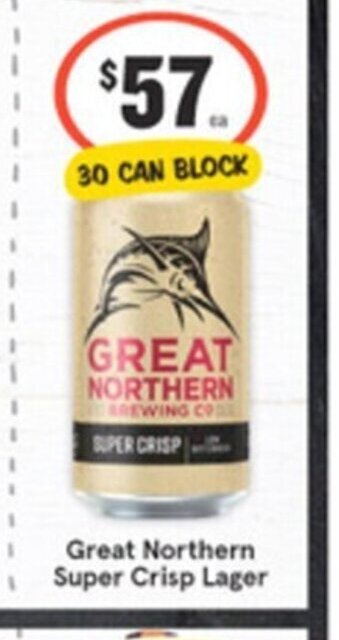 IGA Liquor Great Northern Super Crisp Lager offer