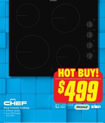 The Good Guys Chef 60cm Ceramic Cooktop offer