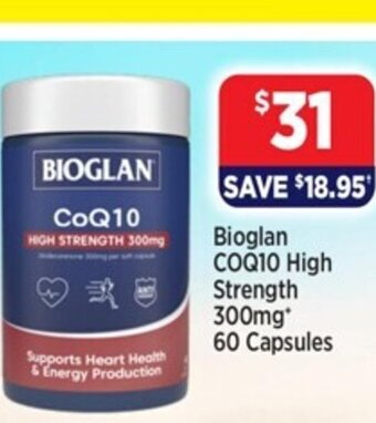 Star Discount Chemist Bioglan Coq10 High Strength 300mg 60 Capsules offer