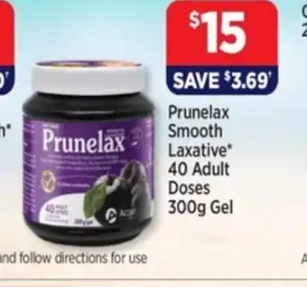Star Discount Chemist Prunelax Smooth Laxative 40 Adult Doses 300g Gel offer