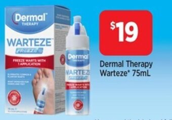 Star Discount Chemist Dermal therapy warteze 75ml offer