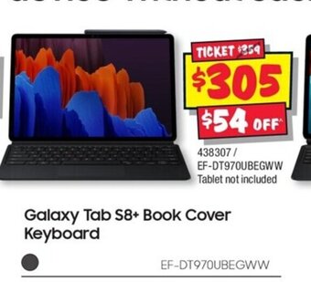 JB Hi-Fi Galaxy Tab S8+ Book Cover Keyboard offer