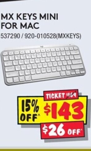 JB Hi-Fi MX Keys Mini For Mac offer