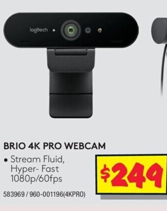 JB Hi-Fi Brio 4K Pro Webcam offer