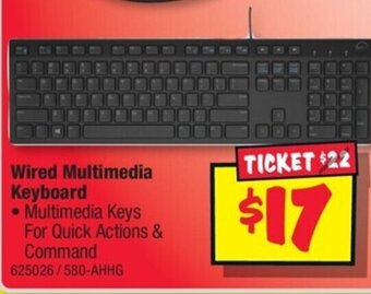 JB Hi-Fi Wired Multimedia Keyboard offer