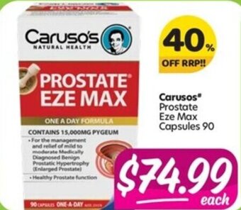 Your Discount Chemist Carusos offer