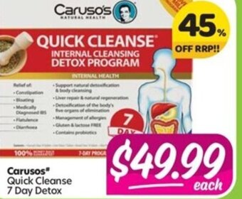 Your Discount Chemist Carusos offer